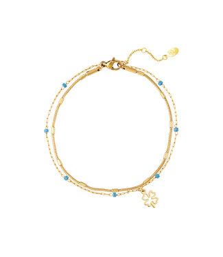 Double Lucky Bracelet / Blue