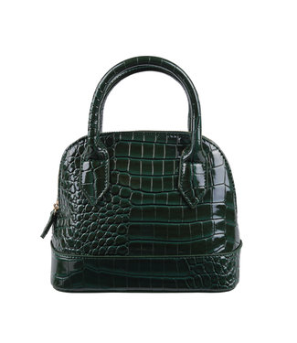 Shiny Croco Bag / Dark Green