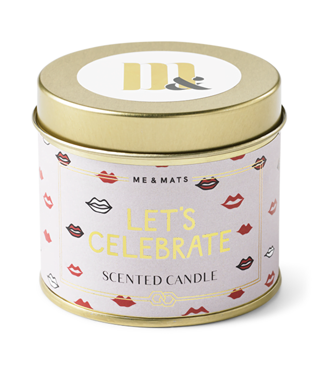 Let's Celebrate Tin Candle
