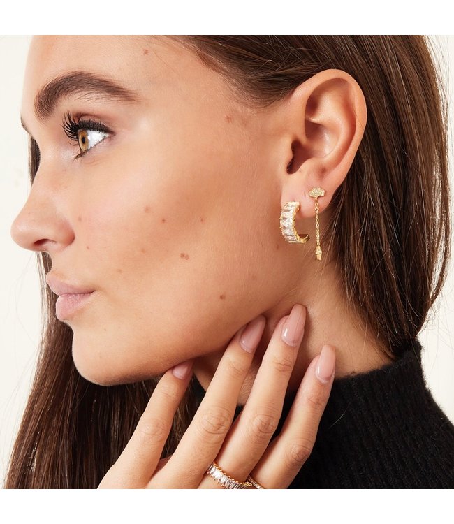 Shiny Chunky Earrings