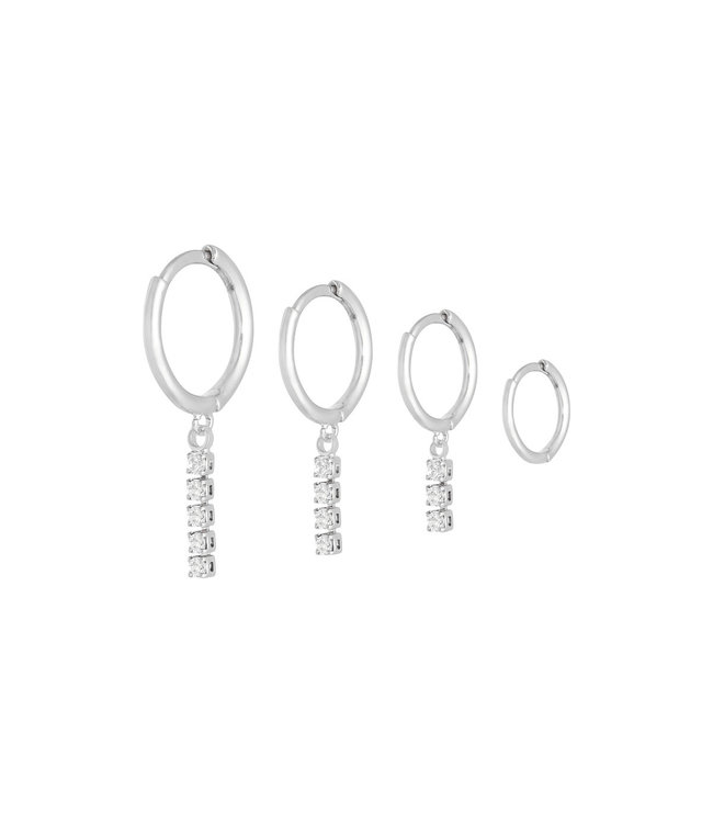 Dangling Diamonds Earrings Set