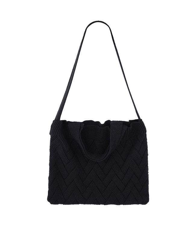Braided Tote Bag / Black