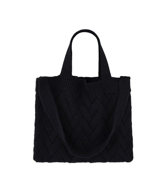 Braided Tote Bag / Black
