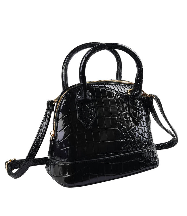 Shiny Croco Bag / Black