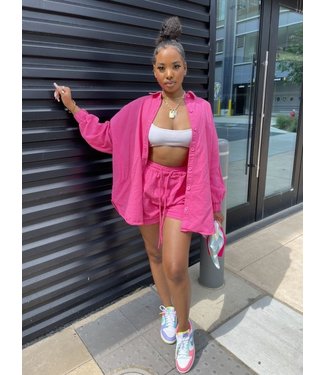 Oversized Blouse / Candy Pink