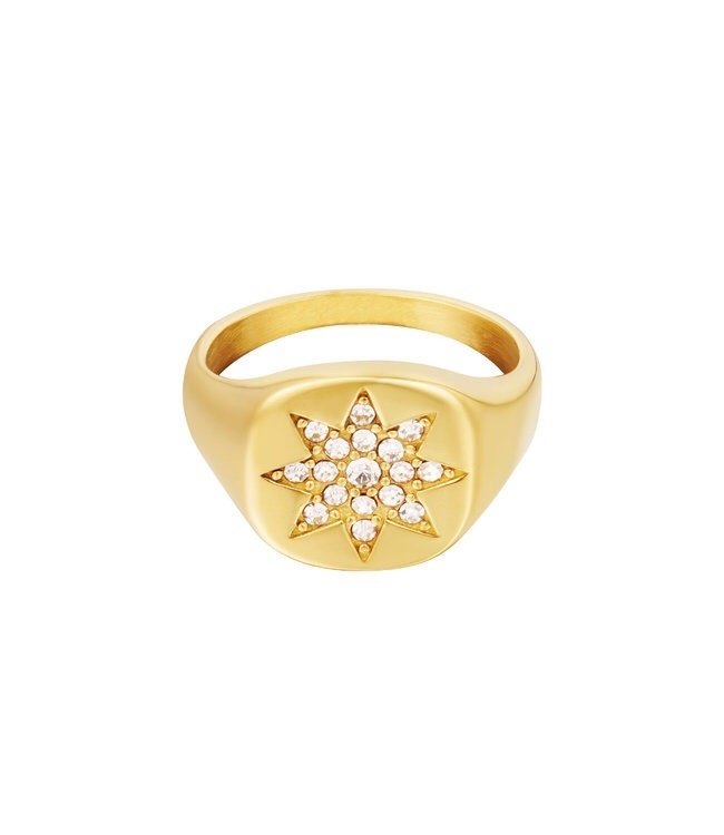 Shiny Star Signet Ring