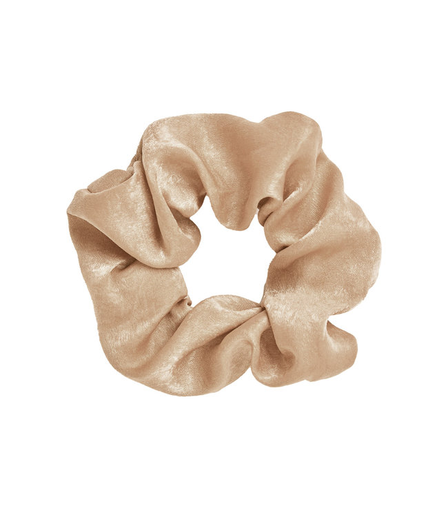 Satin Look Scrunchie / Beige