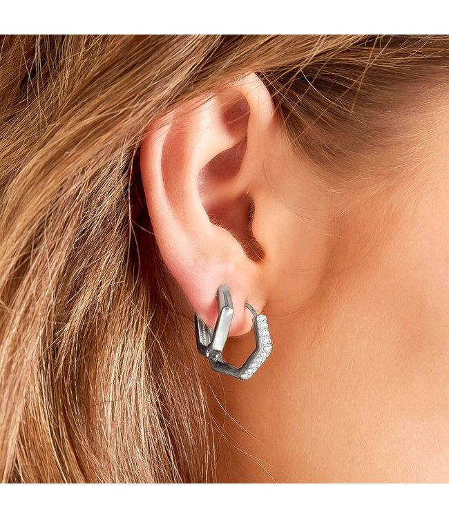 Plain Hexagon Earrings