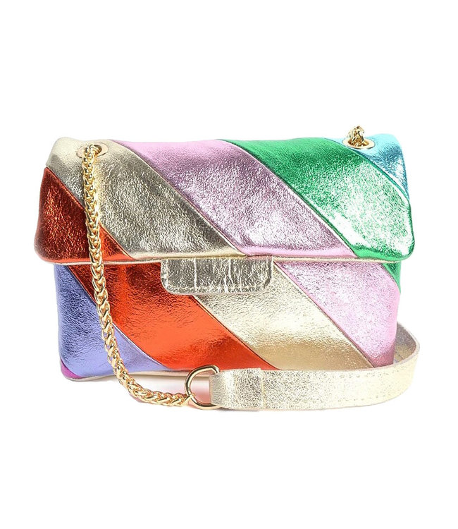 Rainbow Multicolor Bag / Gold