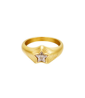 Zircon Star Ring