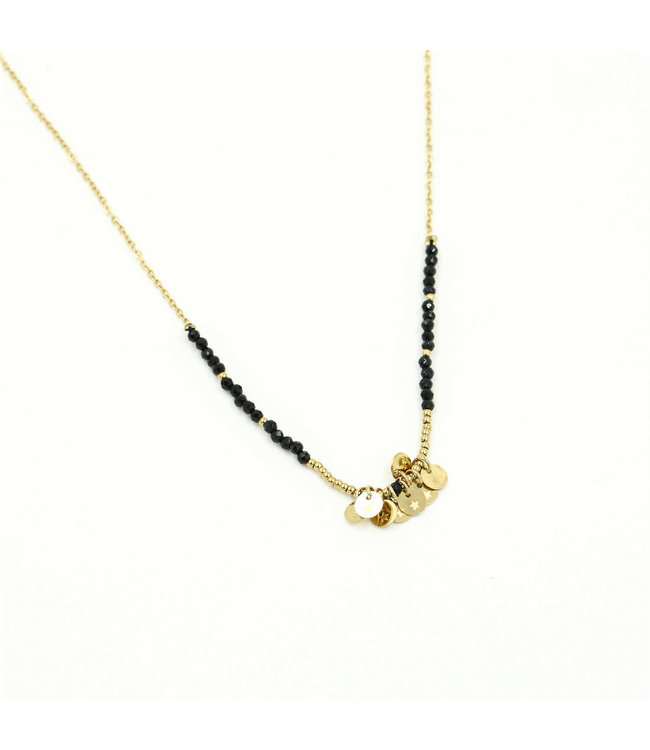 Gold Coin Beads Necklace