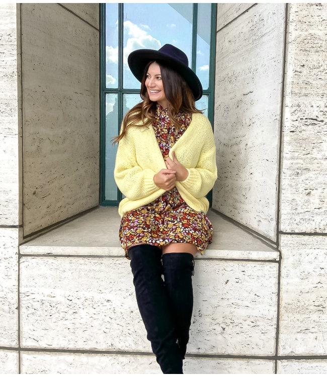 Cozy Cardigan / Yellow