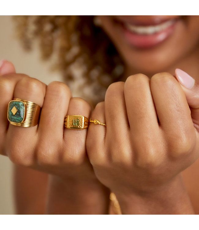 Gold Twisted Love Ring