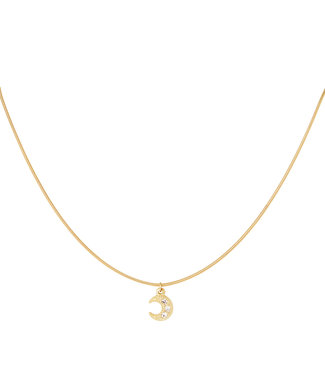 Detailed Moon Necklace