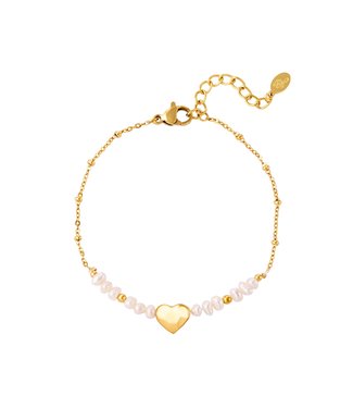 Pearl Heart Bracelet