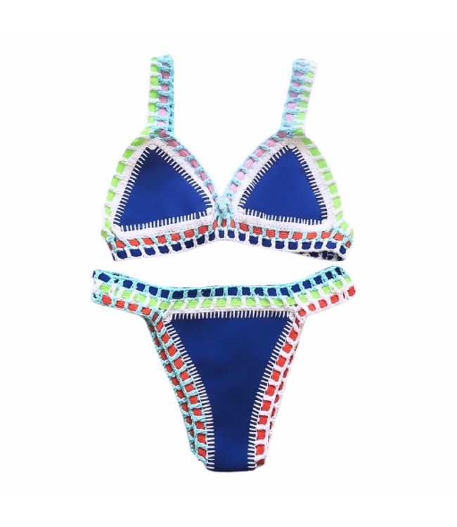 uitslag marge Balling Ibiza Bikini / Blue & Black - Musthavestore