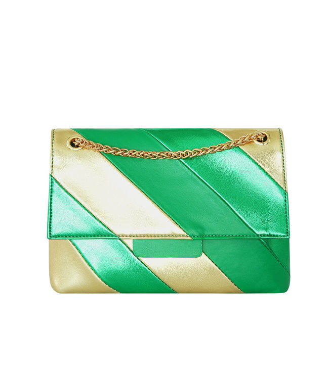 Shiny Stripes Bag / Green