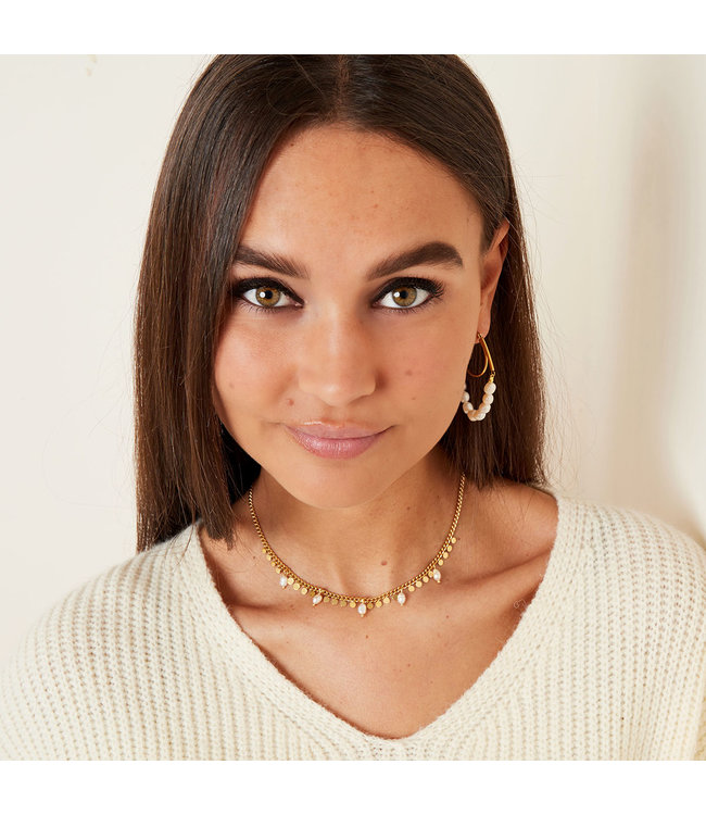 Pearls and Coins Necklace