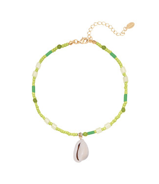 At The Beach Anklet / Green