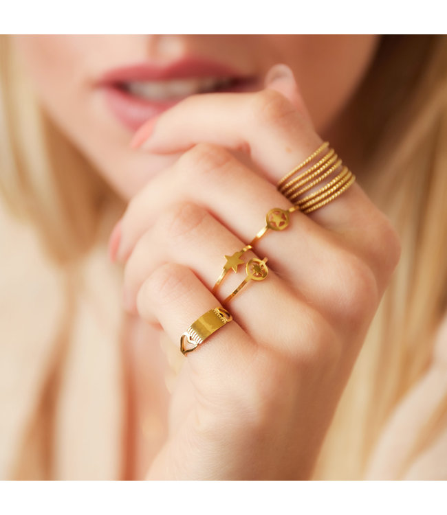 Gold Star Ring