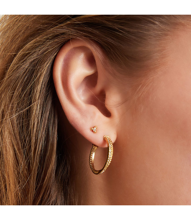 Structured Hoop Earrings