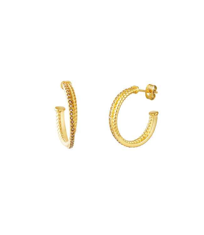 Structured Hoop Earrings