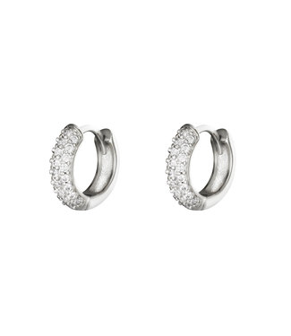 Silver Desire Hoops Earrings