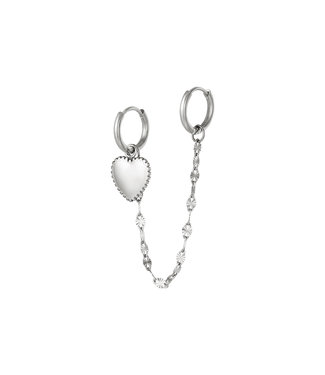 Heart Chained Earrings