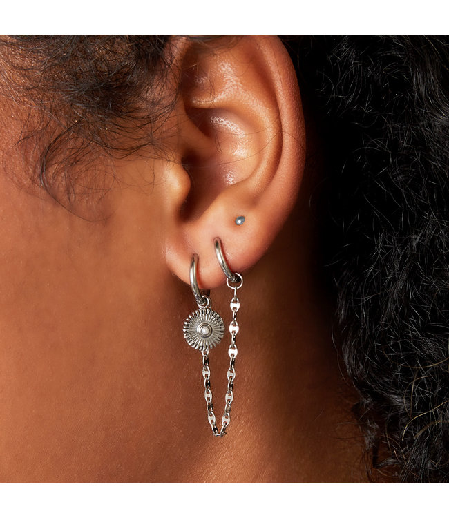 Sun Chained Earrings