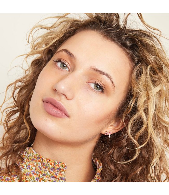 Ruby Rose Stud Earrings