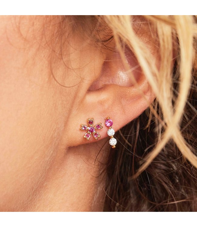 Ruby Rose Stud Earrings