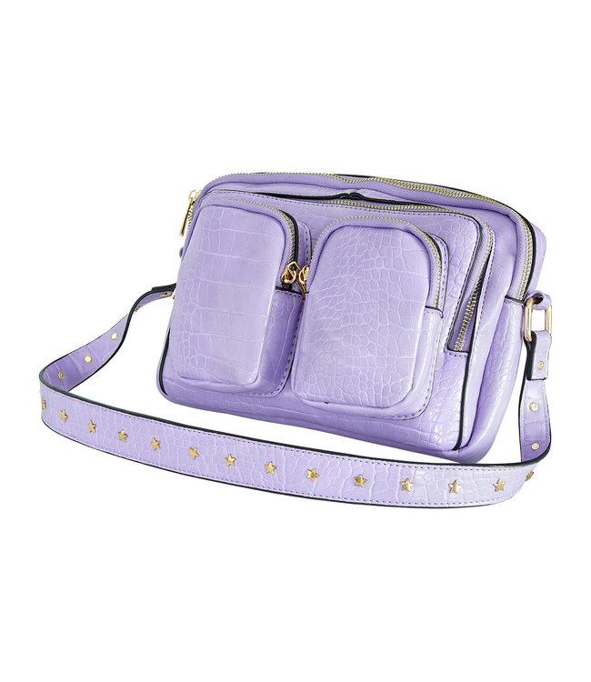 City Girl Croco Bag / Lilac