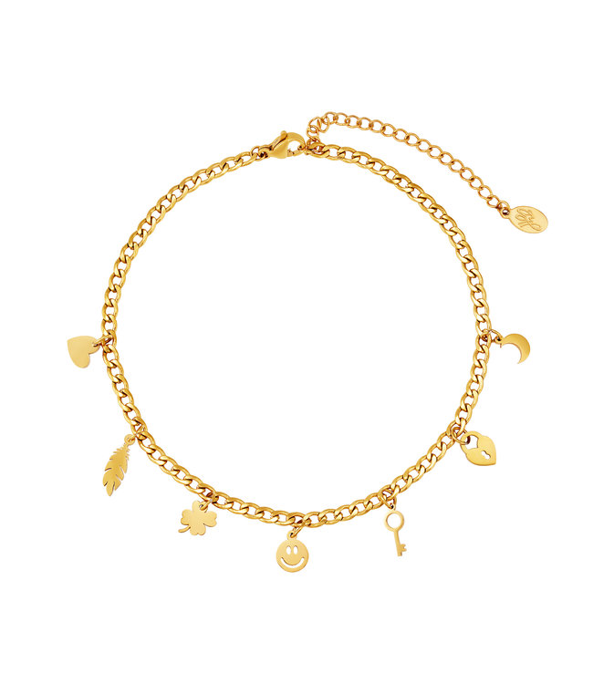 Smiley Face Anklet