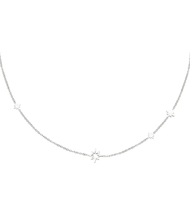 Silver Shimming Star Necklace