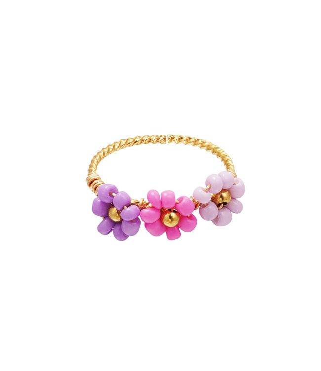 Colorful Flowers Ring