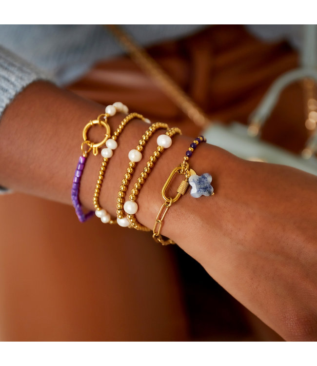 Carabiner Beads Bracelet