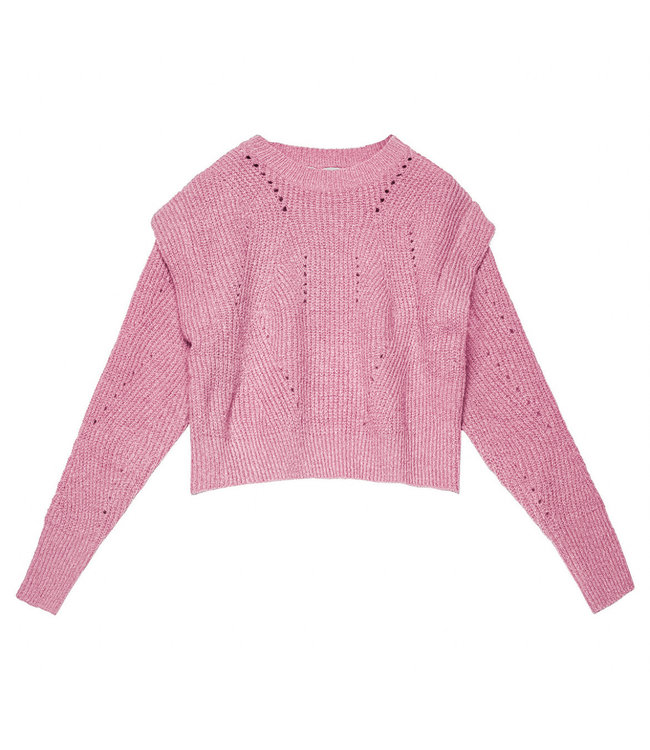 Drop Shoulder Sweater / Pink