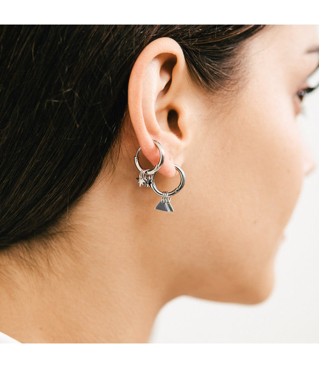 Three Triangle Earrings