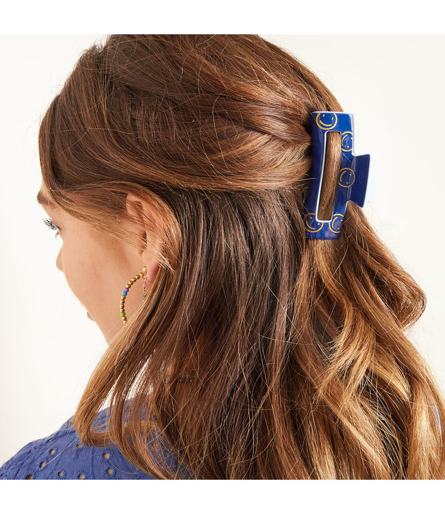 Golden Smileys Hair Claw