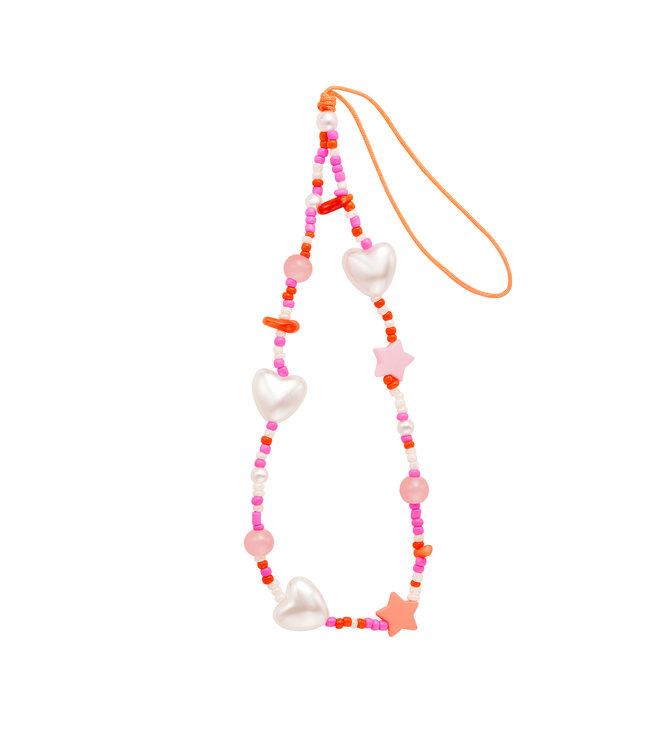 Heart Pearl Phone Cord