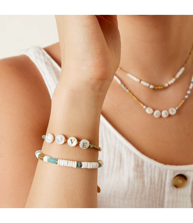Love Letters Beads Bracelet