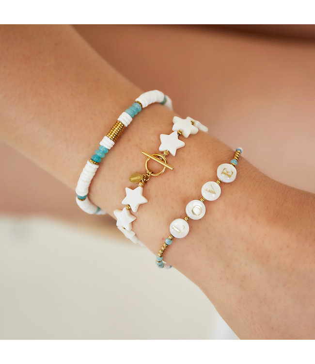 Love Letters Beads Bracelet