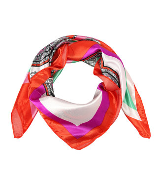 Red Satin Bandana Scarf