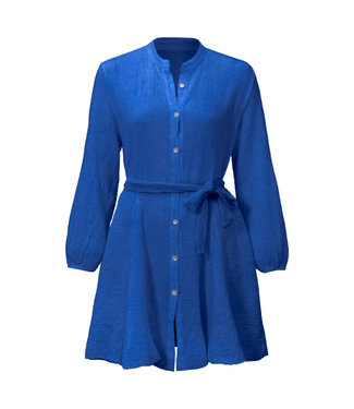 Linen Dress / Cobalt Blue
