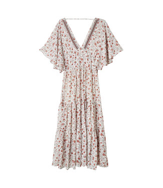 Boho Roses Dress / White