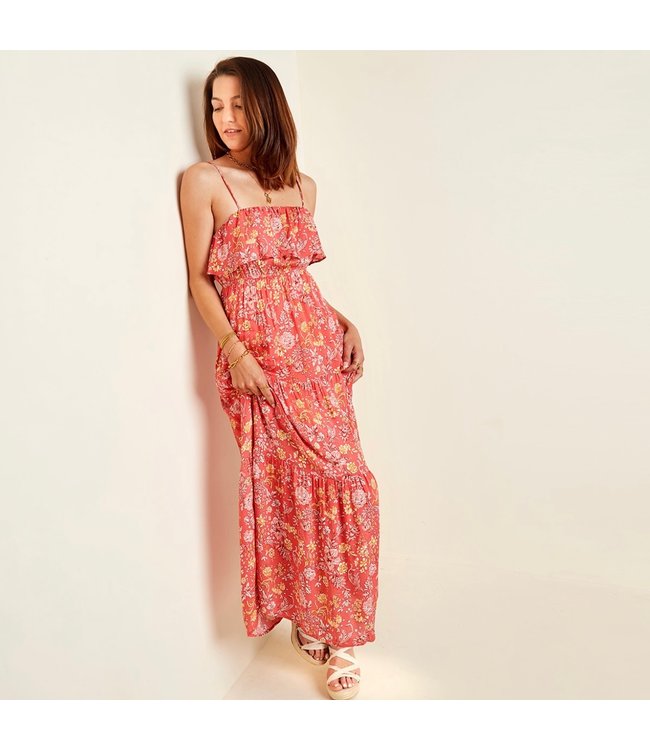 Summer Flower Maxi Dress