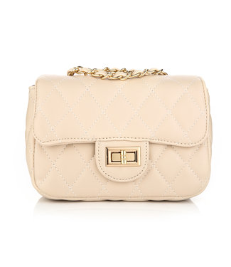 Quilted Padded Bag / Beige