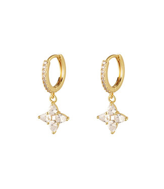 Sparkling Clover Earrings