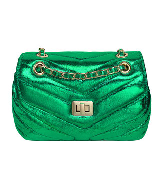 Cloudy Metallic Bag / Green