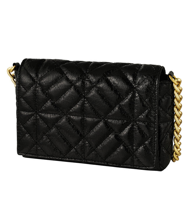 Checkered Metallic Bag / Black